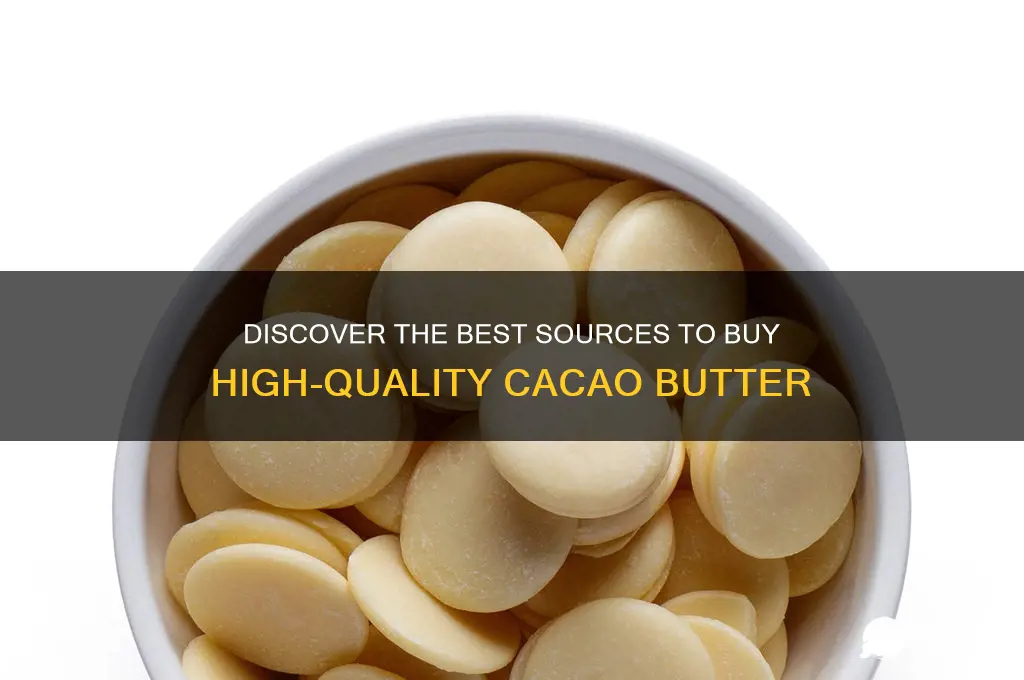 where can i get cacao butter