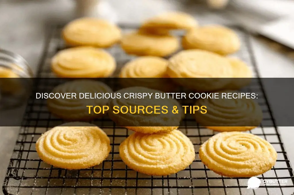 where can i get recipes for crispy butter cookies