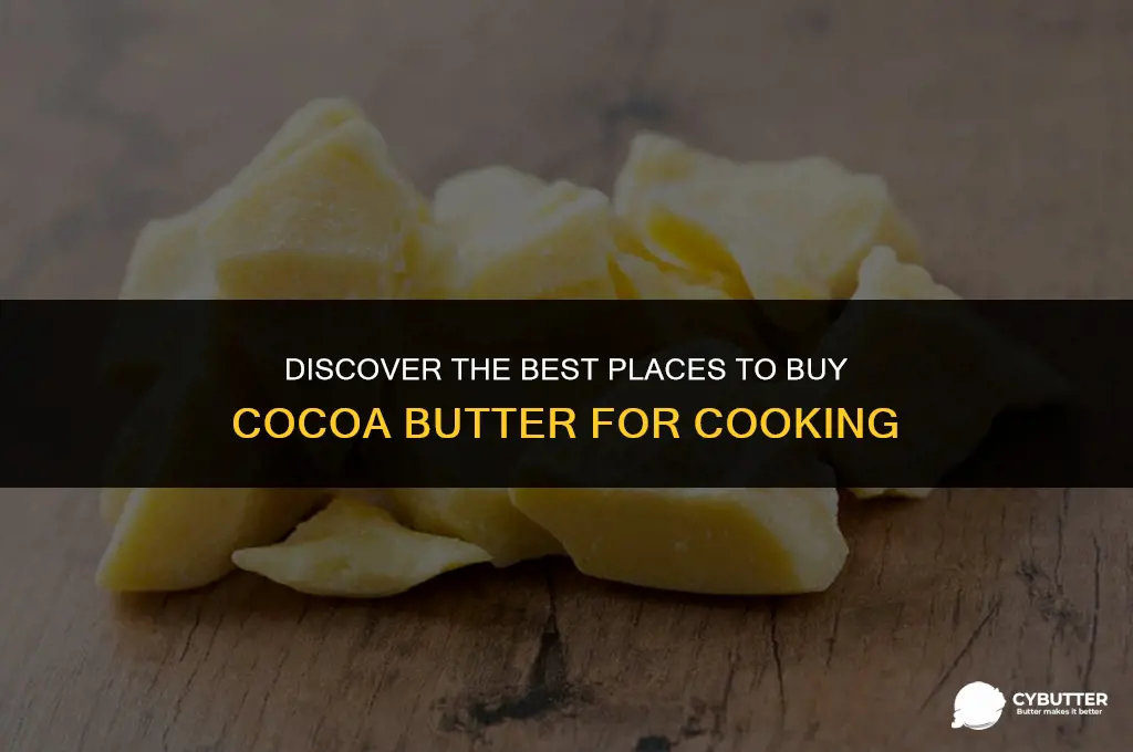 where can you buy cocoa butter for cooking
