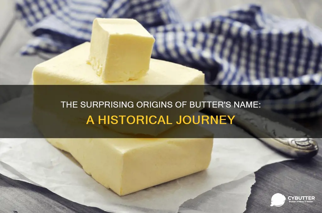 where did butter get its name
