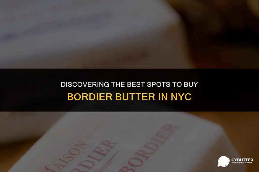 where to buy bordier butter in new york city