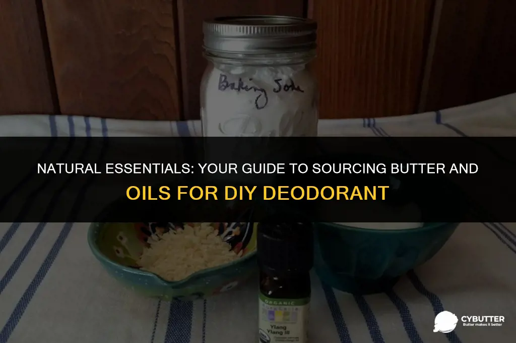 where to buy butter and oils for diy deodorant