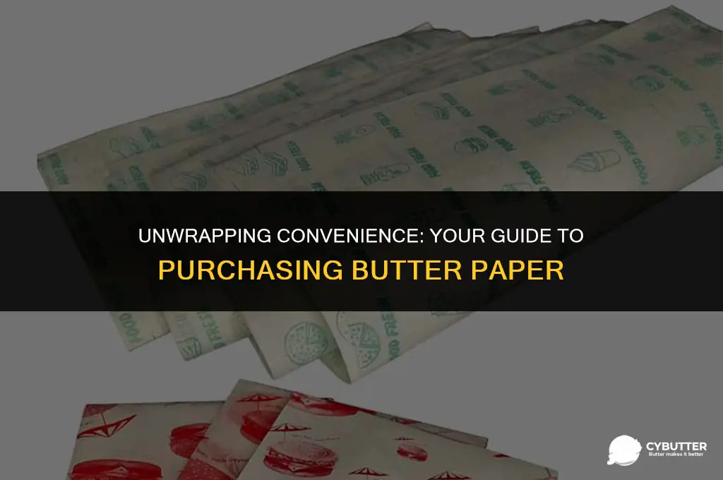 where to buy butter paper