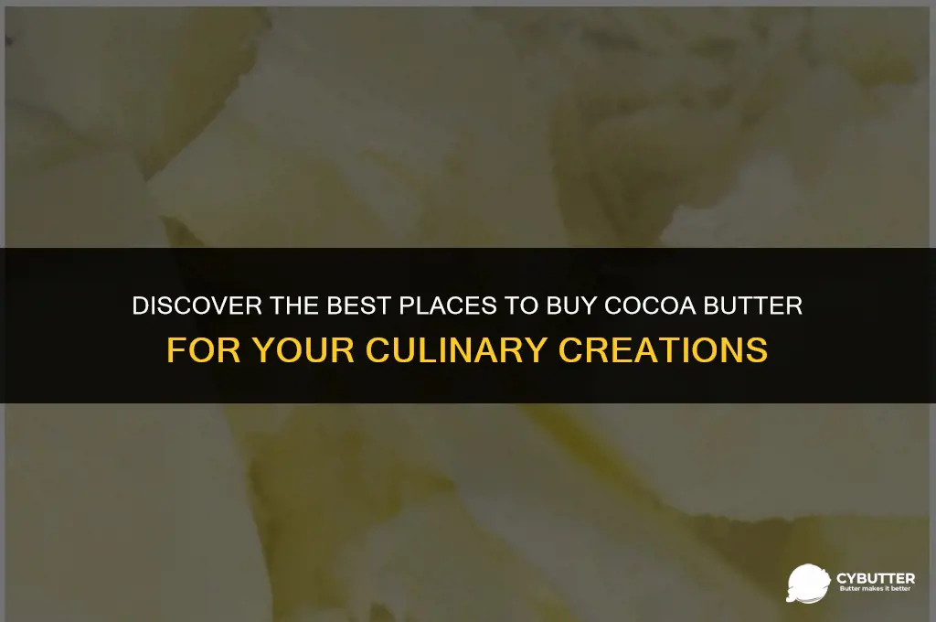 where to buy cocoa butter for cooking