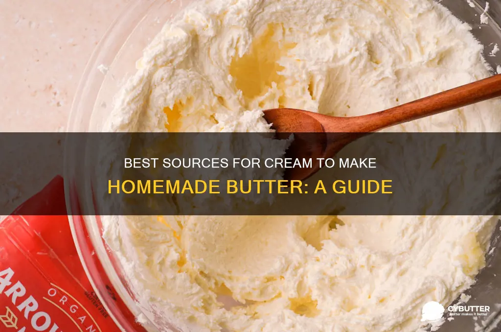 where to get cream to make homemade butter