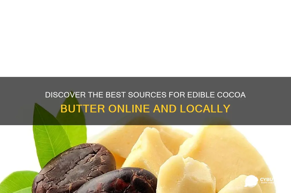 where to get edible cocoa butter