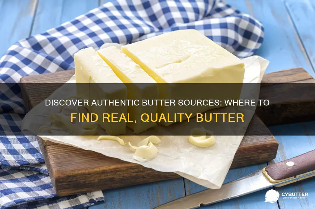 where to get real butter