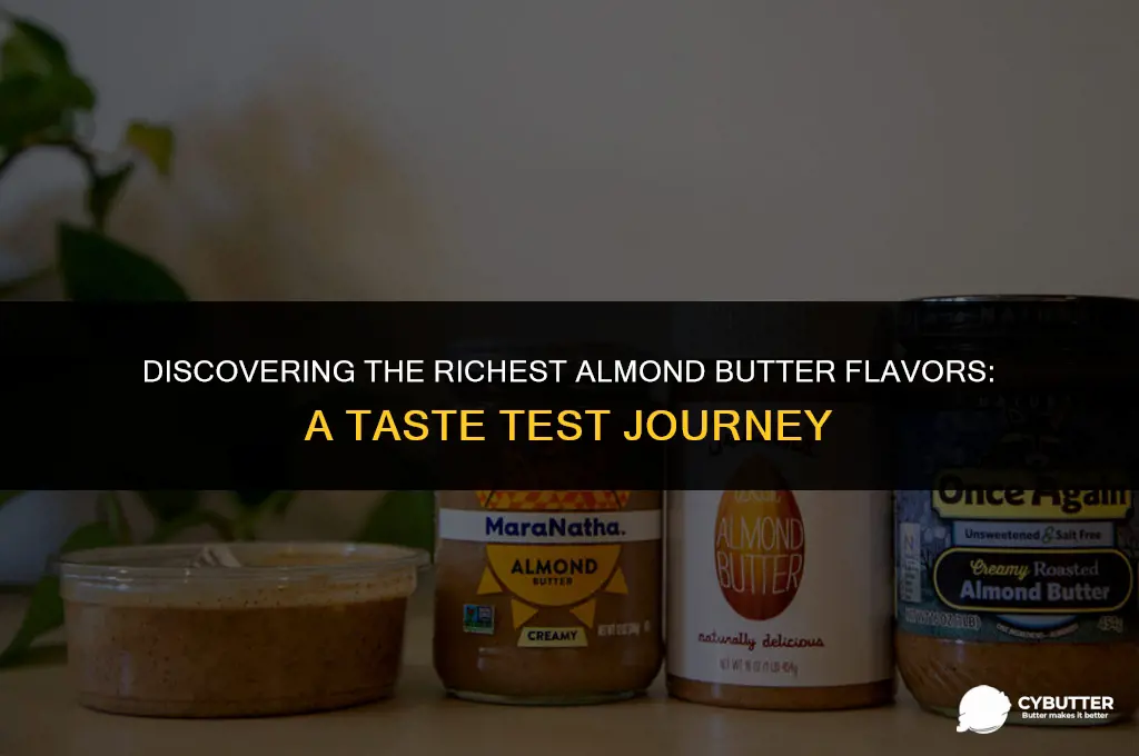which almond butter tastes good