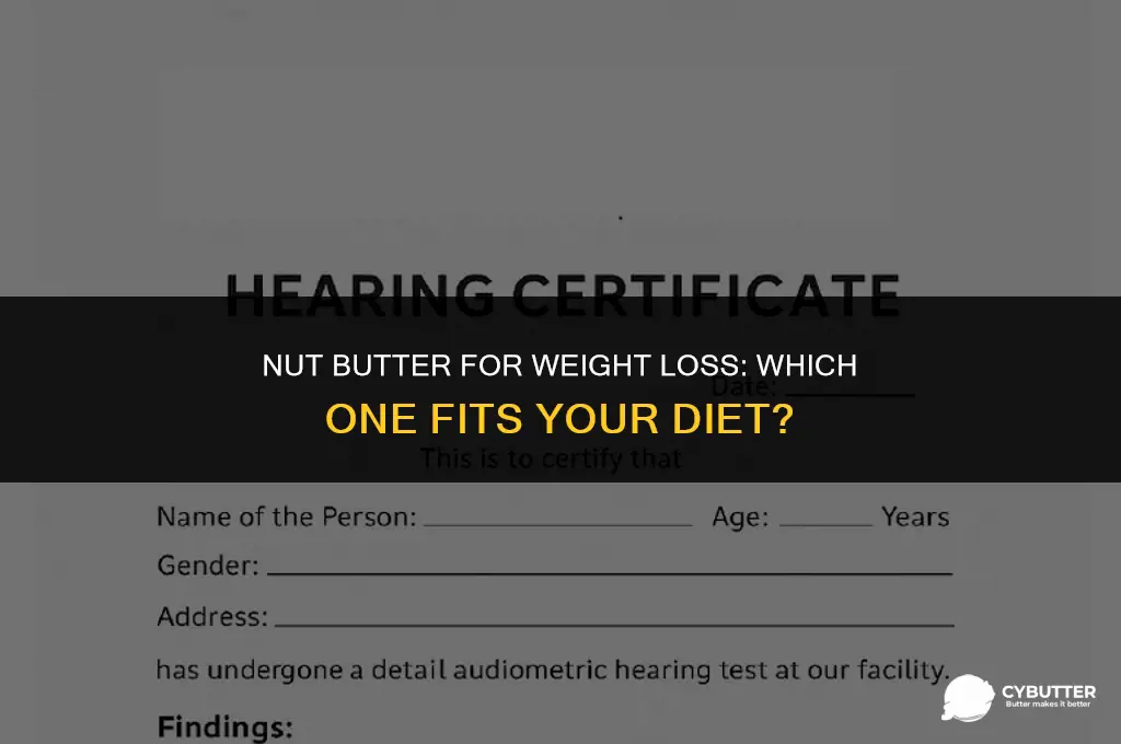 which nut butter is good for weight loss