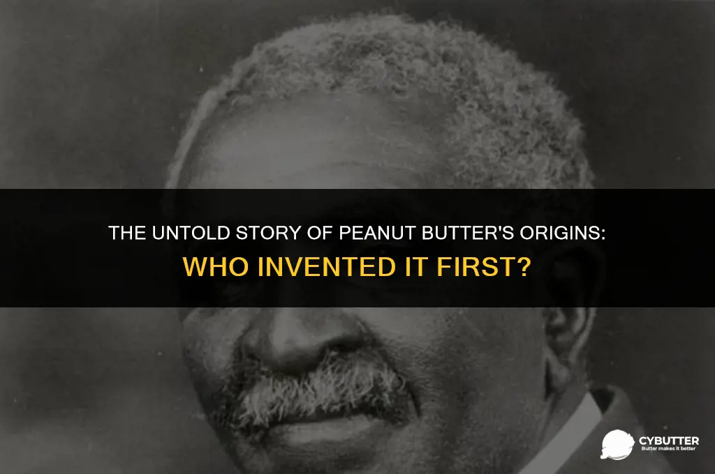 who invented peanut butter first