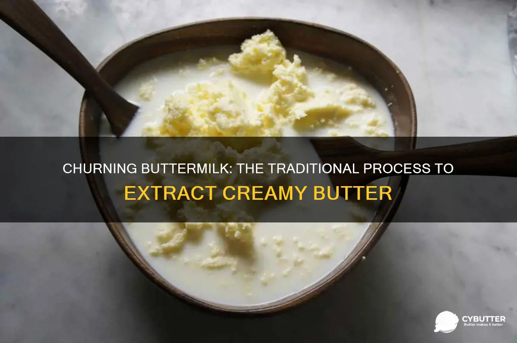 why buttermilk is churned to get butter