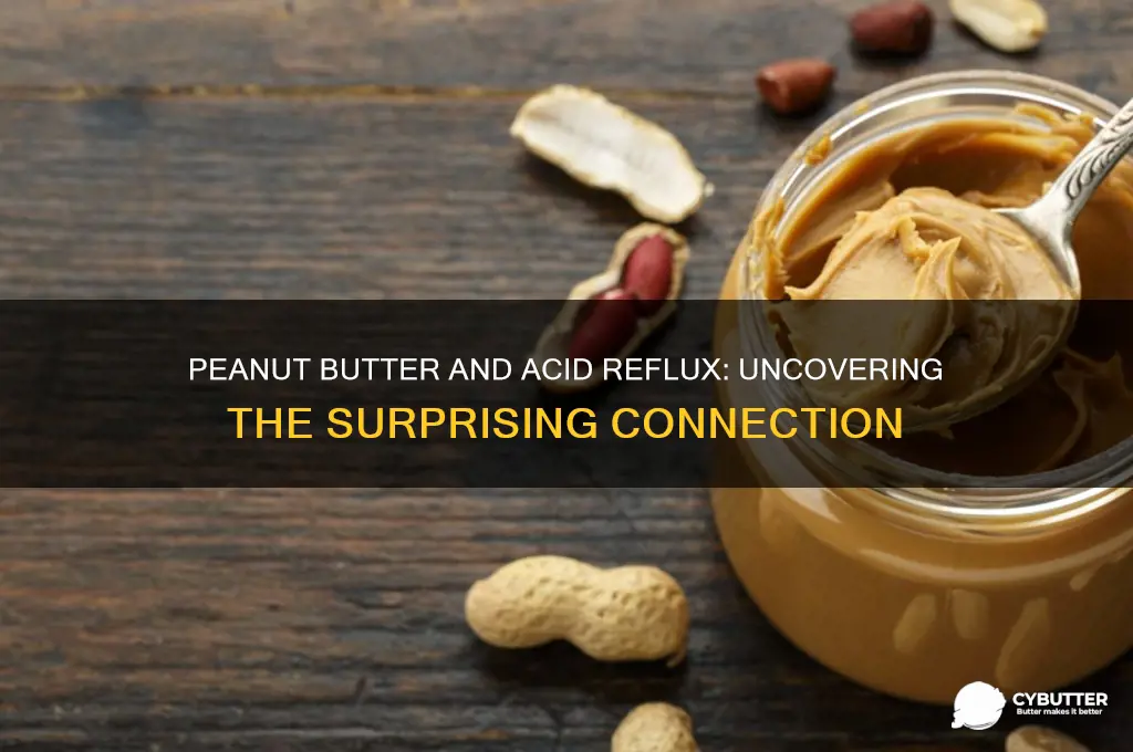 why do i get acid reflux after eating peanut butter