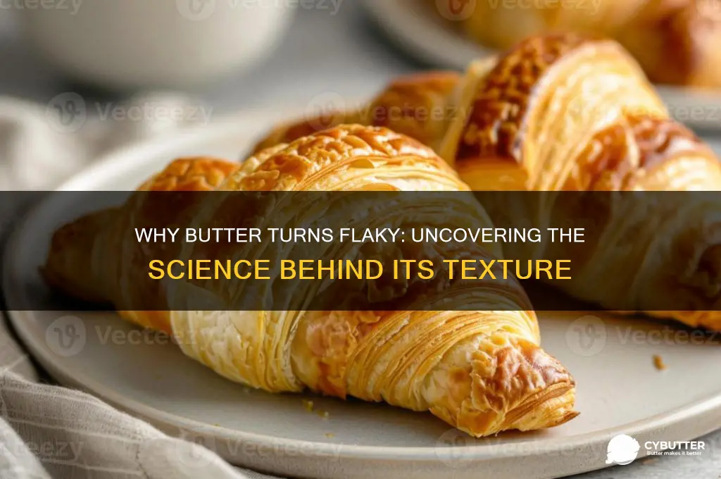why does butter get flaky