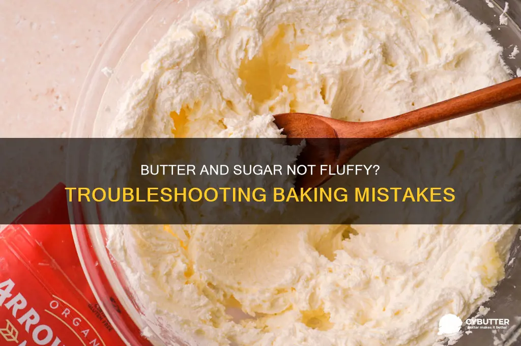 why is my butter and sugar not getting fluffy