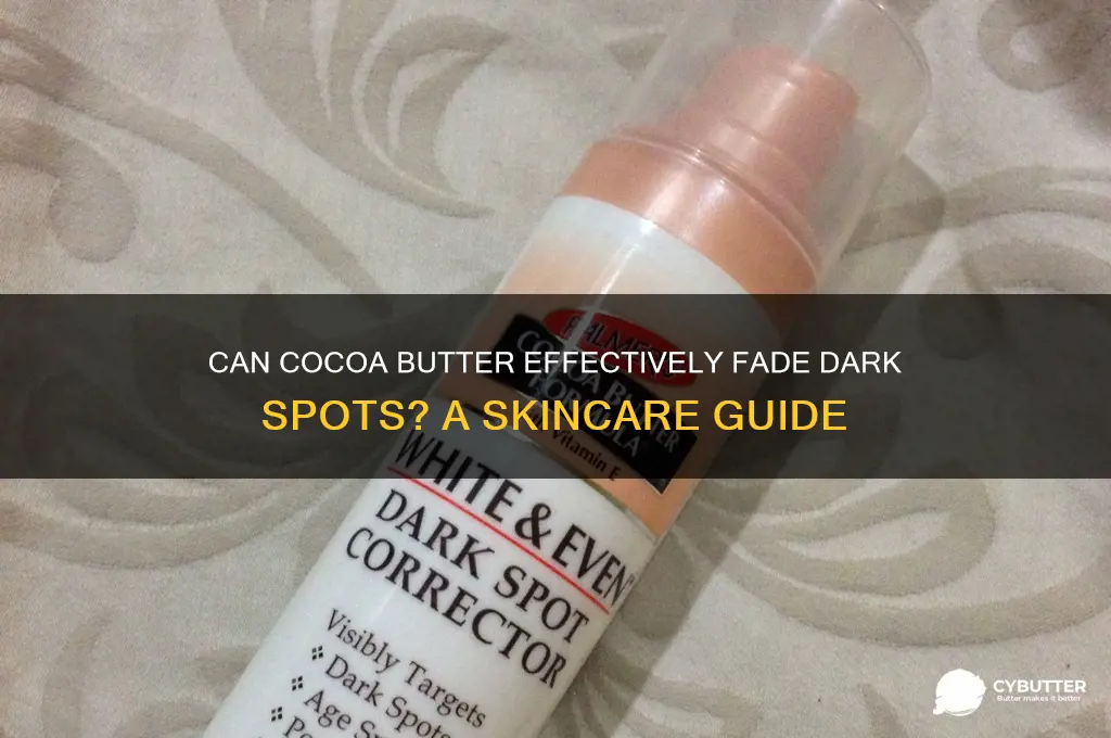 will cocoa butter get rid of dark spots
