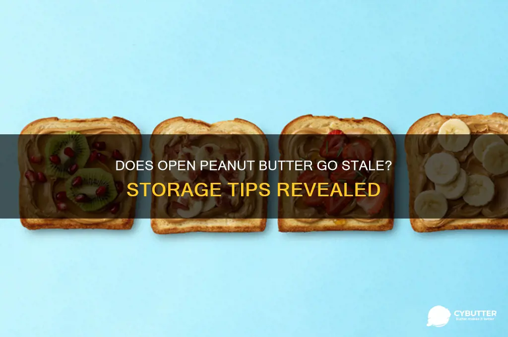 will peanut butter get stale if left out open