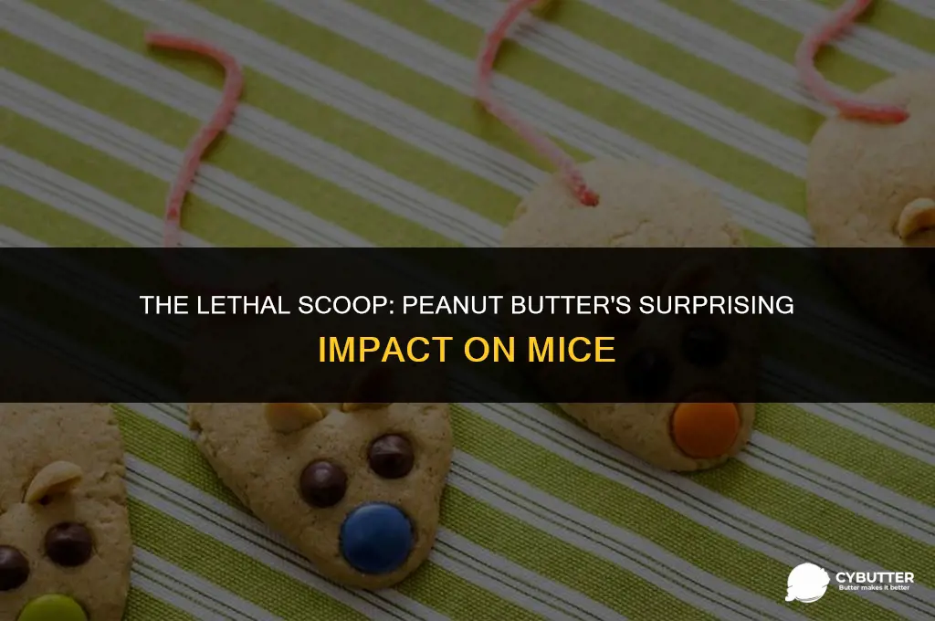 will peanut butter kill mice