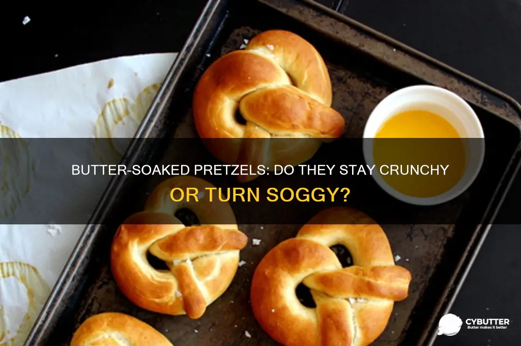 will pretzels get soggy if soaked in butter