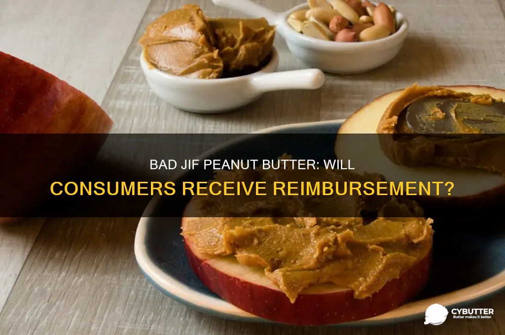 will you get reimbursed for bad jif peanut butter